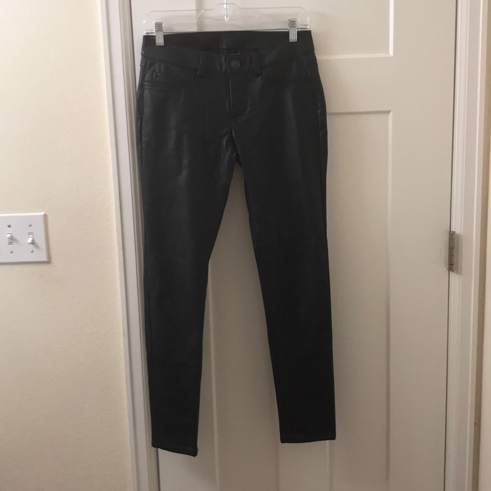 Black leather pants